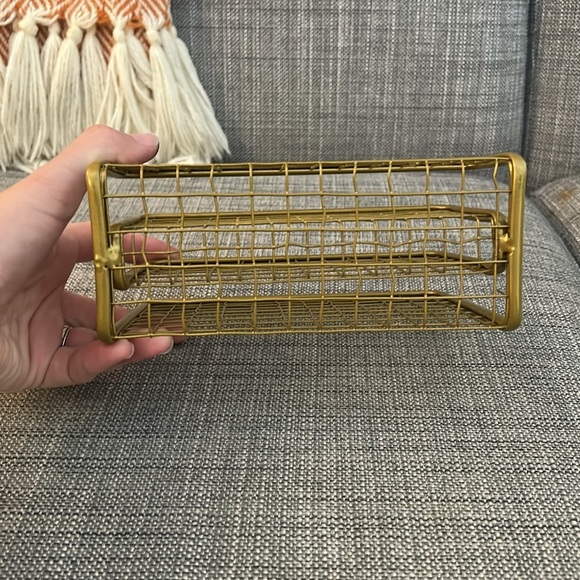 Nate Berkus Gold Metal Wire letter Organizer - Picture 3 of 4